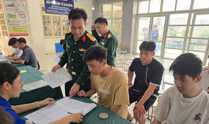 Xã An Khánh tổ chức đăng ký nghĩa vụ quân sự, quân nhân dự bị, dân quân tự vệ năm 2026