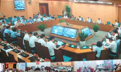 TẬP THỂ UBND THÀNH PHỐ HÀ NỘI BÀN GIẢI PHÁP THỰC HIỆN MỤC TIÊU TĂNG TRƯỞNG HAI CON SỐ