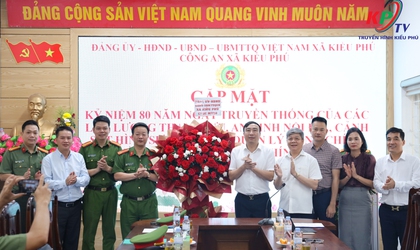 Xã Kiều Phú: Kỷ niệm 80 năm ngày truyền thống các lực lượng trong CAND