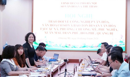 Sở Văn hóa và Thể thao Hà Nội làm việc với các địa phương về phát triển công nghiệp văn hóa và bảo tồn di sản