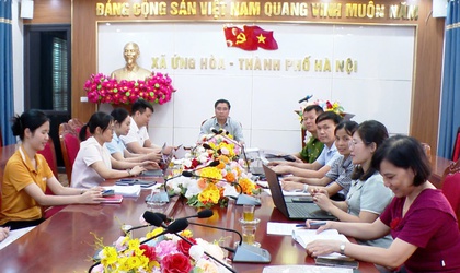 UBND XÃ ỨNG HÒA THAM DỰ HỘI NGHỊ TRỰC TUYẾN VỀ CẢI CÁCH HÀNH CHÍNH.