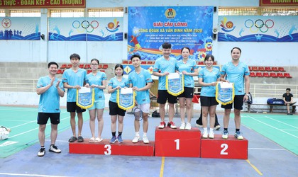 Công đoàn xã Vân Đình sôi nổi tổ chức Giải cầu lông năm 2026