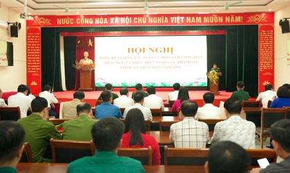 Thiên Lộc tổng kết công tác tuyển chọn, gọi công dân nhập ngũ và thực hiện nghĩa vụ tham gia công an nhân dân năm 2026.