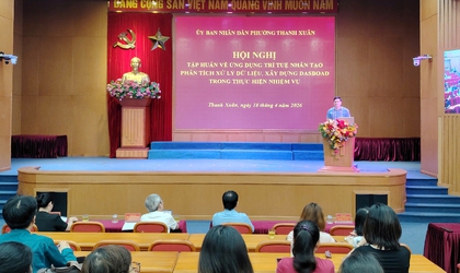 UBND phường Thanh Xuân tăng cường triển khai ứng dụng trí tuệ nhân tạo trong xử lý dữ liệu và điều hành