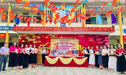 Ngày hội đọc sách – Lan tỏa văn hóa đọc tại Trường Tiểu học Vật Lại