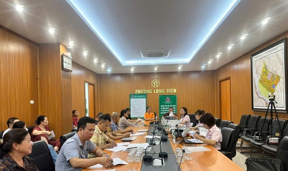 Hội Liên hiệp phụ nữ phường Long Biên phối hợp với Ngân hàng Chính sách xã hội chi nhánh Long Biên tổ chức giao ban và giao dịch tháng 4/2026