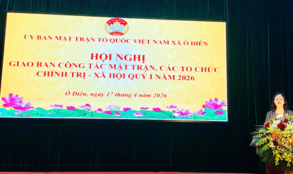 Hội nghị sơ kết công tác Mặt trận Quý I, triển khai chương trình phối hợp và thống nhất hành động Quý II năm 2026