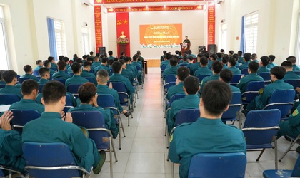 Ban Chỉ huy Quân sự xã Thuận An khai mạc huấn luyện dân quân cơ động năm 2026