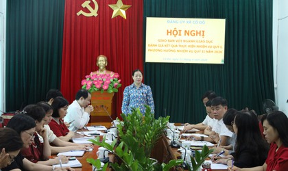 ĐẢNG ỦY XÃ CỔ ĐÔ TỔ CHỨC GIAO BAN NGÀNH GIÁO DỤC QUÝ I, TRIỂN KHAI NHIỆM VỤ QUÝ II NĂM 2026