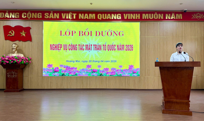 KHAI GIẢNG LỚP BỒI DƯỠNG NGHIỆP VỤ CÔNG TÁC MẶT TRẬN TỔ QUỐC NĂM 2026