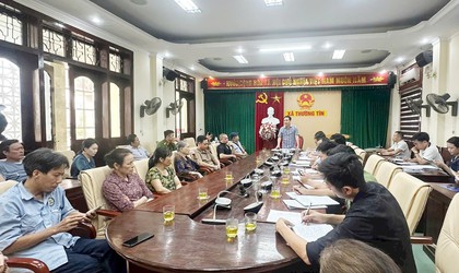 Thường Tín tổ chức đối thoại trước khi cưỡng chế thu hồi đất thi công Vườn hoa Nguyễn Du