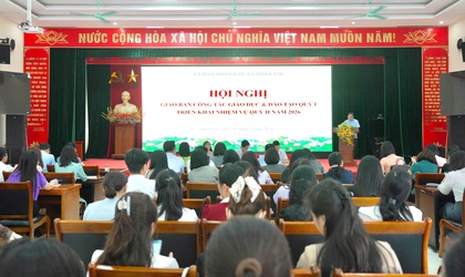 UBND xã Thiên Lộc tổ chức Hội nghị giao ban công tác Giáo dục và Đào tạo Quý I; triển khai nhiệm vụ trọng tâm Quý II năm 2026