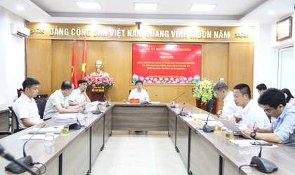 Đồng chí Bí thư Đảng ủy làm việc với UBND phường về tiến độ Giải phóng mặt bằng các dự án trên địa bàn phường Xuân Phương