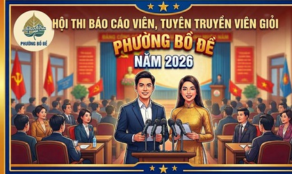 Phường Bồ Đề tổ chức Hội thi Báo cáo viên, Tuyên truyền viên giỏi năm 2026