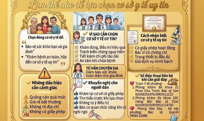 Lựa chọn cơ sở y tế uy tín khi cần khám bệnh, chữa bệnh?