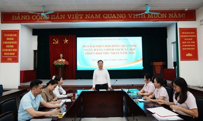 Ban đại diện HĐQT Ngân hàng Chính sách xã hội phường Phú Lương họp đánh giá kết quả hoạt động quý I, triển khai nhiệm vụ quý II/2026