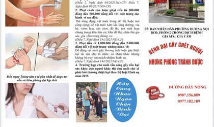 Phường Dương Nội chủ động triển khai các biện pháp phòng chống bệnh dại, hướng tới mục tiêu khống chế và tiến tới loại trừ bệnh dại vào năm 2030