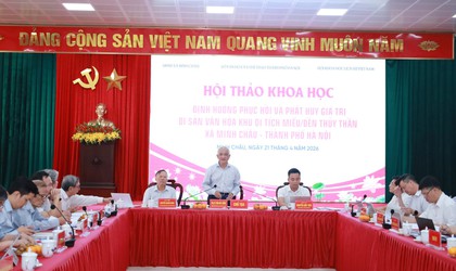  Phục hồi đền Thủy Thần ở xã đảo duy nhất của Hà Nội 