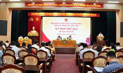 HĐND xã Hoài Đức khoá II tổ chức Kỳ họp thứ hai (kỳ họp chuyên đề)