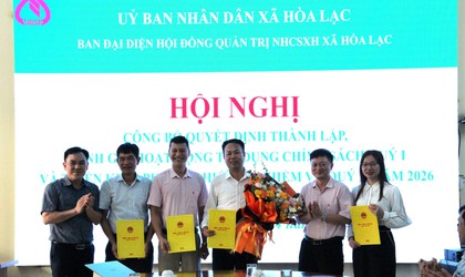 Thành lập Ban đại diện Hội đồng quản trị Ngân hàng Chính sách xã hội xã Hòa Lạc