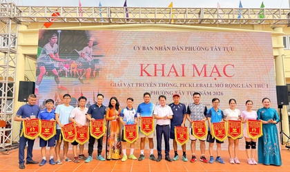 Giải Vật truyền thống và giải Pickleball mở rộng lần thứ I phường Tây Tựu năm 2026 thành công tốt đẹp