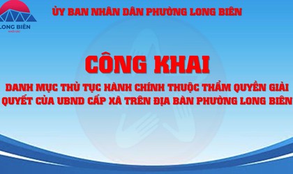 Thông báo về việc công khai danh mục thủ tục hành chính thuộc thẩm quyền giải quyết của UBND cấp xã trên địa bàn thành phố Hà Nội