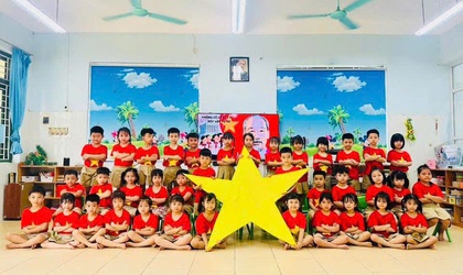 Trường Mầm non Tiên Phương tổ chức dâng hương và hoạt động trải nghiệm nhân dịp 30/4