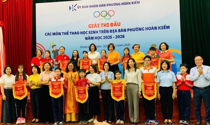 Phường Hoàn Kiếm tổ chức giải thể thao học sinh phổ thông năm học 2025 - 2026
