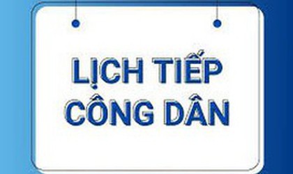Lịch tiếp dân định kỳ của đồng chí Bí thư Đảng ủy tháng 4 năm 2026