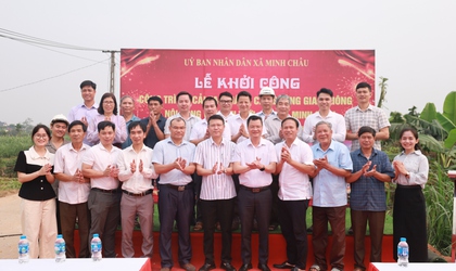 Minh Châu khởi công dự án 35 tỷ đồng cải tạo đường giao thông nội đồng và kênh tưới tiêu