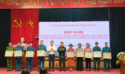 Phường Hai Bà Trưng: Hoàn thành 100% chỉ tiêu tuyển quân năm 2026