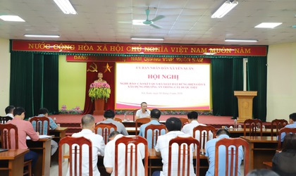 Hội nghị nghe báo cáo kết quả rà soát diện tích đất rừng hiện có và xây dựng phương án trồng cây dược liệu trên địa bàn xã