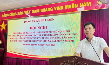 Hát Môn triển khai đồng loạt 3 cuộc thi chính trị - tư tưởng năm 2026
