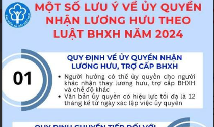 Ủy quyền nhận lương hưu: Quy trình thực hiện áp dụng từ 2026