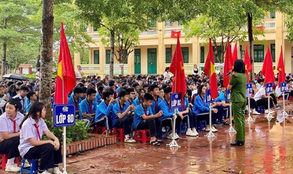 TUYÊN TRUYỀN PHÒNG CHỐNG ĐUA XE, GÂY RỐI TRẬT TỰ CÔNG CỘNG VÀ PHÒNG CHỐNG ĐUỐI NƯỚC CHO HỌC SINH TRƯỜNG THCS PHÙ LINH