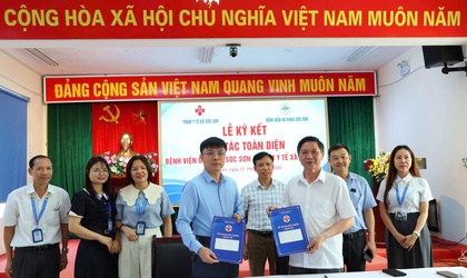 KÝ KẾT HỢP TÁC TOÀN DIỆN GIỮA BỆNH VIỆN ĐA KHOA SÓC SƠN VÀ TRẠM Y TẾ XÃ SÓC SƠN -TĂNG CƯỜNG KẾT NỐI TUYẾN CƠ SỞ – NÂNG CAO CHẤT LƯỢNG KHÁM, CHỮA BỆNH CHO NGƯỜI DÂN