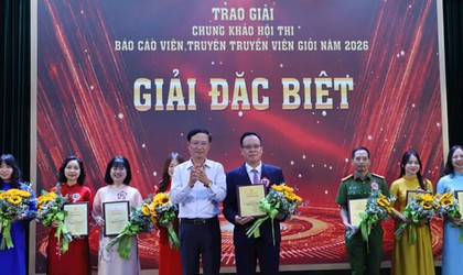 Chung khảo Hội thi “Báo cáo viên, tuyên truyền viên giỏi” phường Hoàn Kiếm năm 2026
