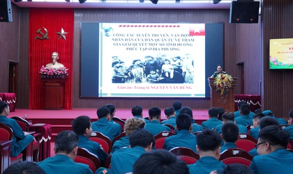 Chương Mỹ khai mạc huấn luyện Dân quân cơ động năm 2026