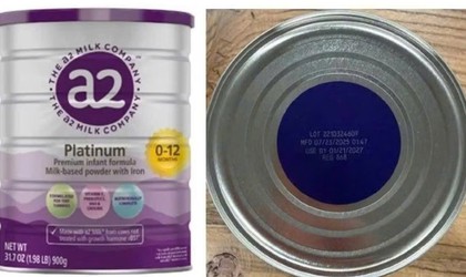 CẢNH BÁO KHẨN: Thu hồi 03 lô sữa bột a2 Platinum Premium dành cho trẻ 0-12 tháng tuổi