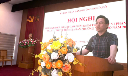 UBND PHƯỜNG NGHĨA ĐÔ TRIỂN KHAI ĐỢT CAO ĐIỂM KIỂM TRA, XỬ LÝ VI PHẠM TRẬT TỰ ĐÔ THỊ NĂM 2026