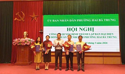 Phường Hai Bà Trưng: Tổ chức Hội nghị công bố Quyết định thành lập Ban đại diện Hội đồng quản trị Ngân hàng Chính sách xã hội phường và đánh giá kết quả hoạt động Quý I, triển khai nhiệm vụ Quý II/2026