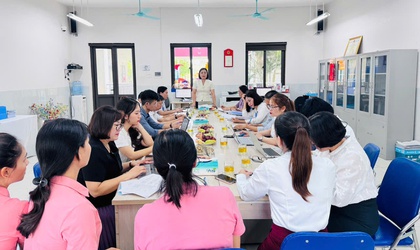 Hội đồng nhân dân phường Long Biên giám sát công tác giáo dục tại Trường Mầm non Hoa Anh Đào