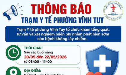 TỔ CHỨC KHÁM, TƯ VẤN VÀ PHỤC HỒI CHỨC NĂNG DỰA VÀO CỘNG ĐỒNG CHO NGƯỜI KHUYẾT TẬT HOÀN TOÀN MIỄN PHÍ