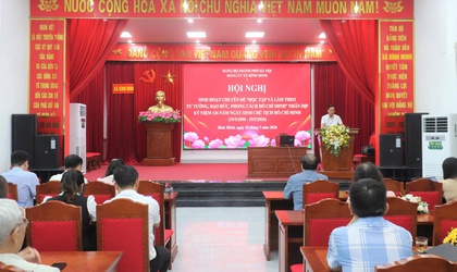 Đảng ủy xã Bình Minh sinh hoạt chuyên đề học tập và làm theo tư tưởng, đạo đức, phong cách Hồ Chí Minh