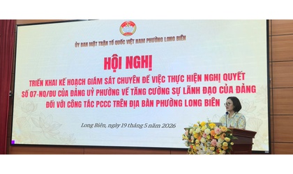 Mặt trận tổ quốc phường Long Biên triển khai Hội nghị Giám sát chuyên đề về Công tác phòng cháy, chữa cháy và Giám sát đối với Dự án cải tạo hệ thống Phòng cháy chữa cháy tại các di tích được xếp hạng trên địa bàn phường