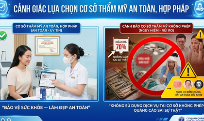 Cảnh giác lựa chọn cơ sở thẩm mỹ an toàn, hợp pháp