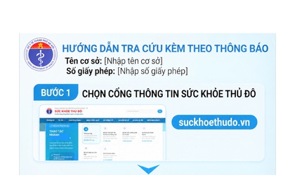 Hướng dẫn tra cứu thông tin hành nghề y tế ngoài công lập đối với cá nhân, tổ chức thuộc quản lý nhà nước của Sở Y tế Hà Nội