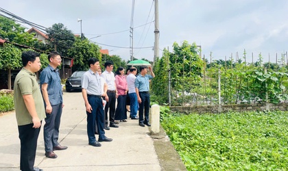 Thường trực HĐND xã Phúc Lộc khảo sát tiến độ các dự án dự kiến triển khai năm 2026 và các năm tiếp theo
