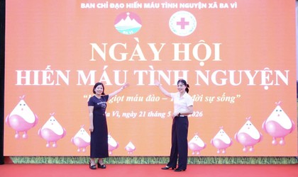 XÃ BA VÌ LAN TỎA TINH THẦN NHÂN ÁI QUA NGÀY HỘI HIẾN MÁU TÌNH NGUYỆN NĂM 2026