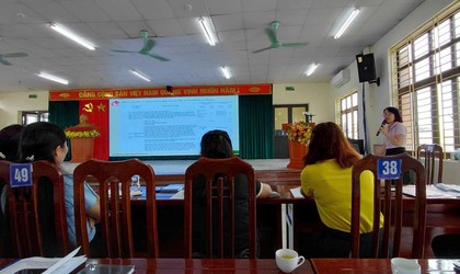 Phòng giao dịch NHCSXH Ba Vì tổ chức tập huấn nghiệp vụ cho các Hội đoàn thể nhận ủy thác trên địa bàn